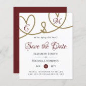 Het binden van de knoop sparen de Datum Modern Bur (Voorkant / Achterkant)