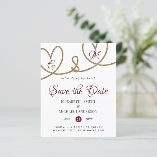 Het binden van de knoop sparen de Datum Modern Bur (Staand voorkant)