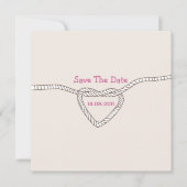 Het binden van de knoop sparen de Datum Save The Date (Voorkant)