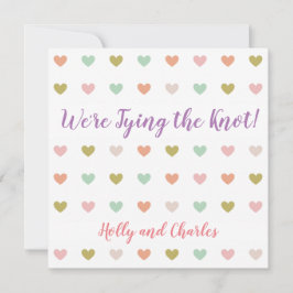 "Het binden van de knoop"Uitnodiging met het Deege Kaart