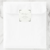 Het binden van de Knot Black Bow Vrijgezellenfeest Vierkante Sticker (Tas)