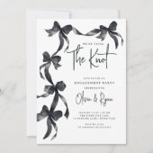 Het binden van de Knot Engagement Party Kaart (Voorkant)