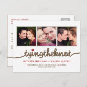 Het binden van de Knot Foto sparen de Datum Kaart (Voorkant / Achterkant)