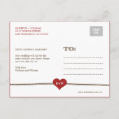 Het binden van de Knot Foto sparen de Datum Kaart (Achterkant)