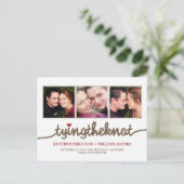 Het binden van de Knot Foto sparen de Datum Kaart (Staand voorkant)