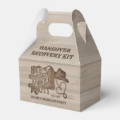 Het binden van de Knot Hangover Recover Kit Bachel Bedankdoosjes (Voorkant Zijde)