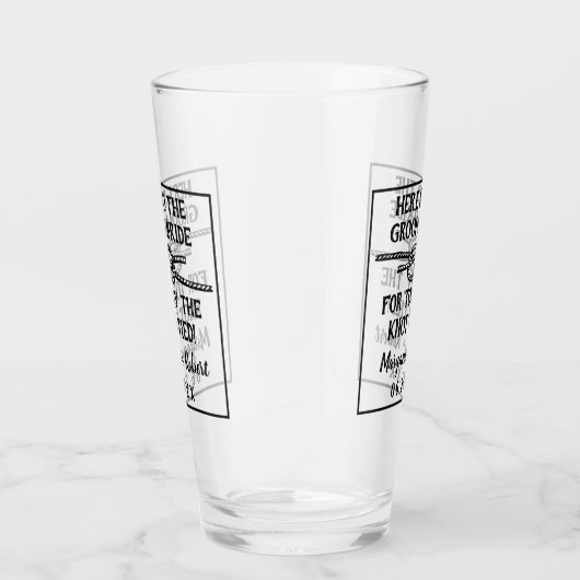 Het binden van de Knot Rope Douane Couples Names Glas (Rechts)