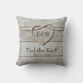 Het binden van de Knot Wedding Pillow Kussen (Voorkant)