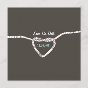 Het binden van de Knot Wedding sparen de Datum Save The Date