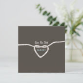 Het binden van de Knot Wedding sparen de Datum Save The Date (Staand voorkant)