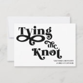 Het binden van de Typografie van de Knot Wedding s (Voorkant)