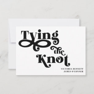Het binden van de Typografie van de Knot Wedding s