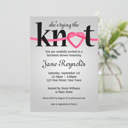 Het binden van de Uitnodiging van de Wedde van de (Staand voorkant)