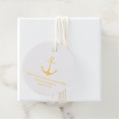 Het binden van de zeeman bevoordeelt goud bedankjes labels (Met doos)