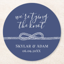 Het binden van het Knot Nautical Blauw sparen de D