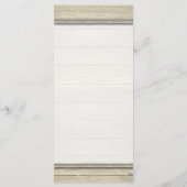 Het binden van het Knot Rustic Beach Wedding Menu (Achterkant)