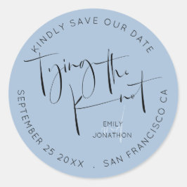 Het binden van het Manuscript van de Knot usty Bla Ronde Sticker