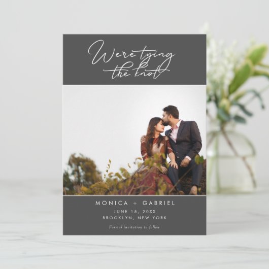 Het binden van het Moderne Berichten van de Foto K Aankondiging (Staand voorkant)