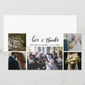 Het binden van het Vijf Foto's van de Liefde & van Bedankkaart (Voorkant / Achterkant)