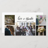 Het binden van het Vijf Foto's van de Liefde & van Bedankkaart (Voorkant / Achterkant)