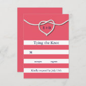 Het binden van Knot Coral RSVP (Voorkant / Achterkant)