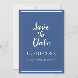 Het binden van Moderne Minimalistisch Eenvoudig Ma Save The Date