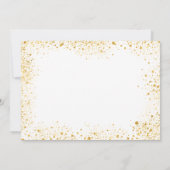 Het binden van witte glitter bewaart de datum save the date (Achterkant)