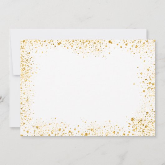 Het binden van witte glitter bewaart de datum save the date (Achterkant)