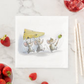 Het binnenbrengen van de kaas (met olijven) Papier Servetten (Insitu)