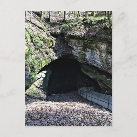 Het binnengaan van de grot - Briefkaart (Voorkant)