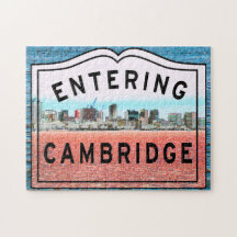 Het binnenkomen van de stad Cambridge, Jigzaag Puz