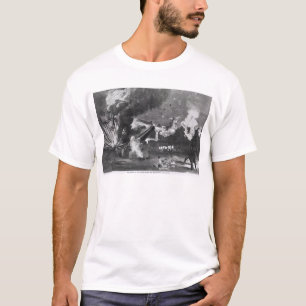 Het binnenland van de fort Sumter tijdens T-shirt