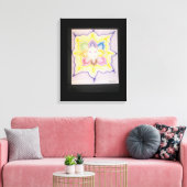 Het binnenlicht canvas afdruk (Insitu (Woonkamer))