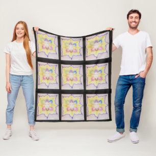 Het binnenlicht fleece deken