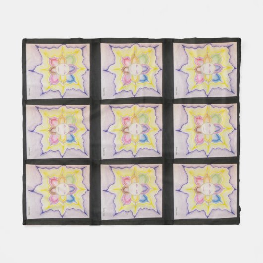 Het binnenlicht fleece deken (Voorkant (Horizontaal))