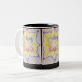 Het binnenlicht tweekleurige koffiemok (Voorkant links)