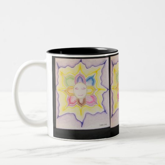 Het binnenlicht tweekleurige koffiemok (Links)