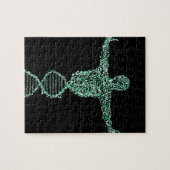 Het biologie-DNA-man Legpuzzel (Horizontaal)