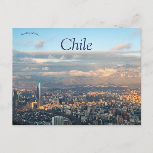 Het Birds Eye Uitzicht van Chili Briefkaart (Voorkant)