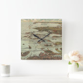 Het birdseye-Uitzicht van de Haven van Boston Vierkante Klok (Huis)