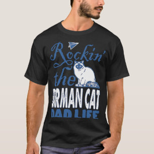 Het Birman Kat Vader Leven Roken Vaderdag T-shirt