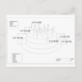 Het 'Birthday Cake'-plan van de ingenieur Briefkaart (Voorkant)