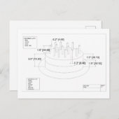 Het 'Birthday Cake'-plan van de ingenieur Briefkaart (Voorkant / Achterkant)