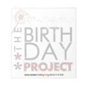 Het Birthday Project Big Notitieblok (Voorkant)