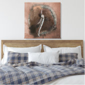 Het Bison II - Gewikkeld Canvas Afdruk (Insitu (Slaapkamer))