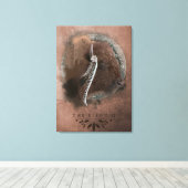 Het Bison II - Gewikkeld Canvas Afdruk (Insitu (Houten vloer))