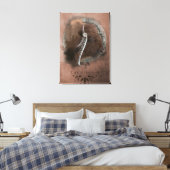 Het Bison II - Gewikkeld Canvas Afdruk (Insitu (Slaapkamer))