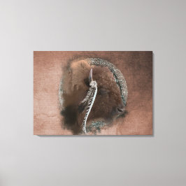 Het Bison II - Gewikkeld Canvas Afdruk