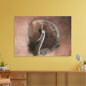 Het Bison II - Gewikkeld Canvas Afdruk (Insitu (Woonkamer))