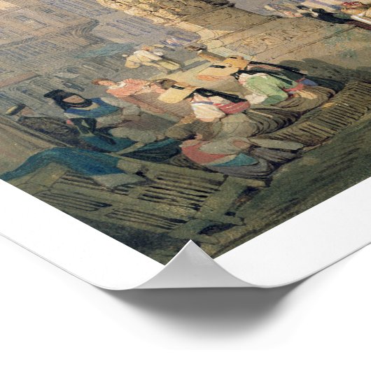 Het bisschoppaleis in Wurzburg Poster (Hoek)